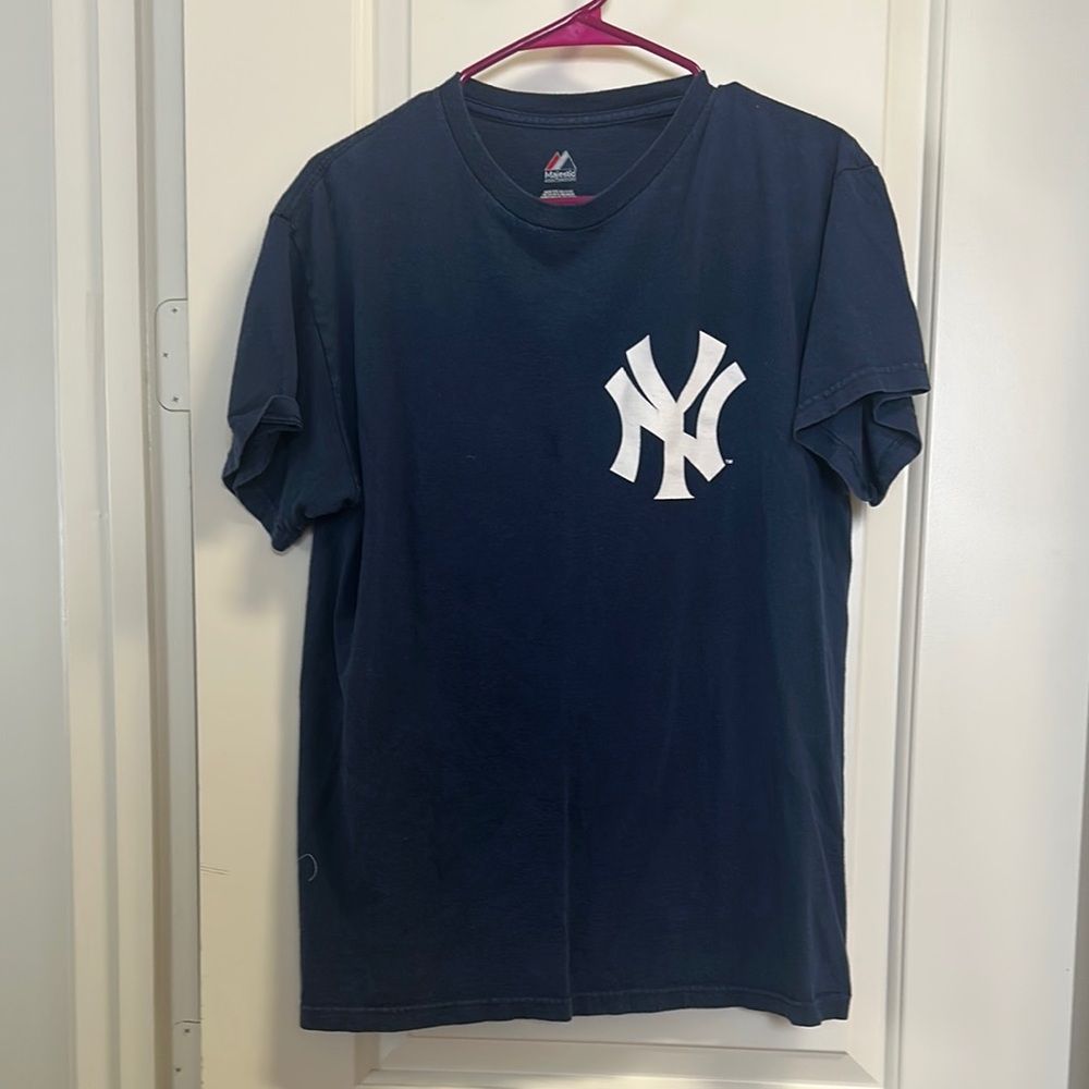 Majestic Dark Blue Tee with White Emblem